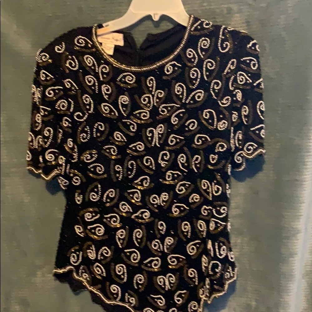 Beaded after five top.
